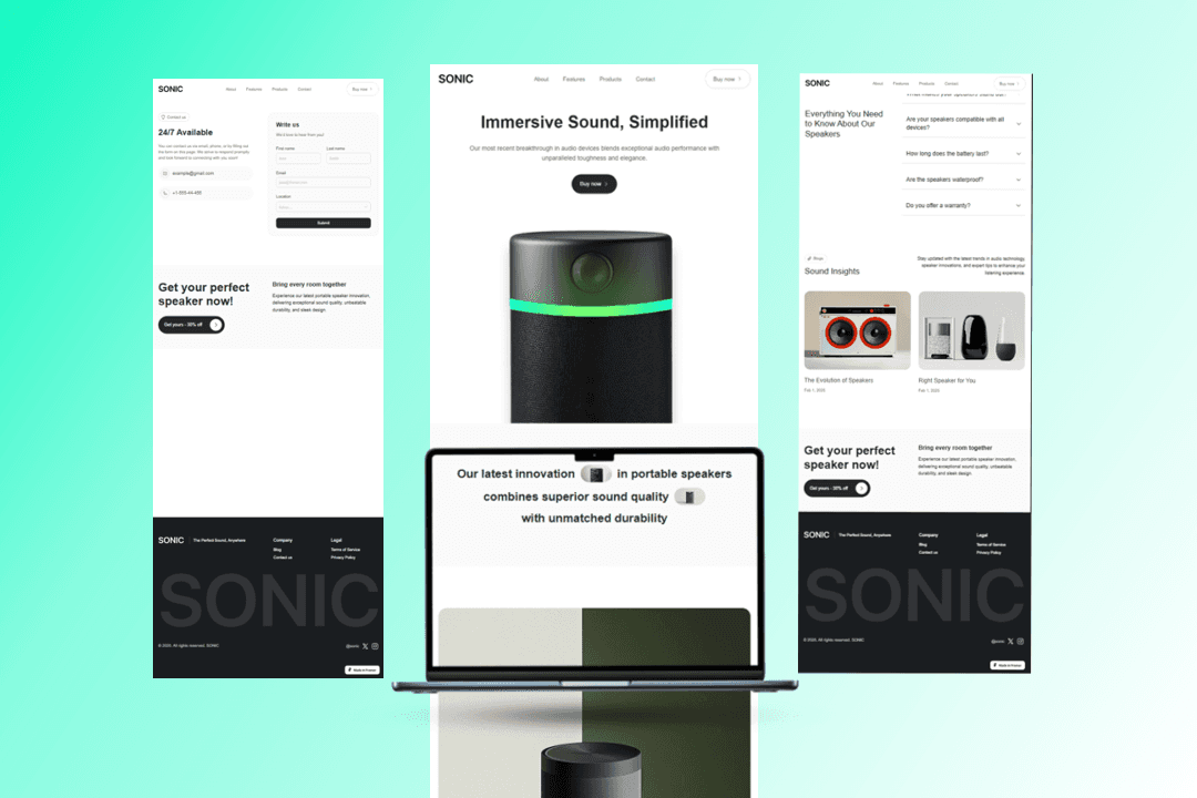 Multi-Page Website Example